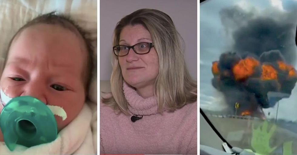 Woman Delivers Her Own Baby And Saves Truck Driver From a Deadly Explosion