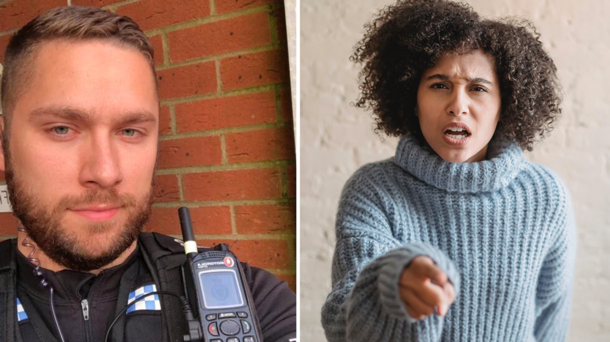 Woman Shames Police Officer for “Stuffing His Face” With Burger King During Work - His Comeback Goes Viral