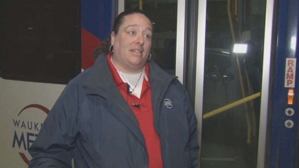 woman wearing red and grey clothes