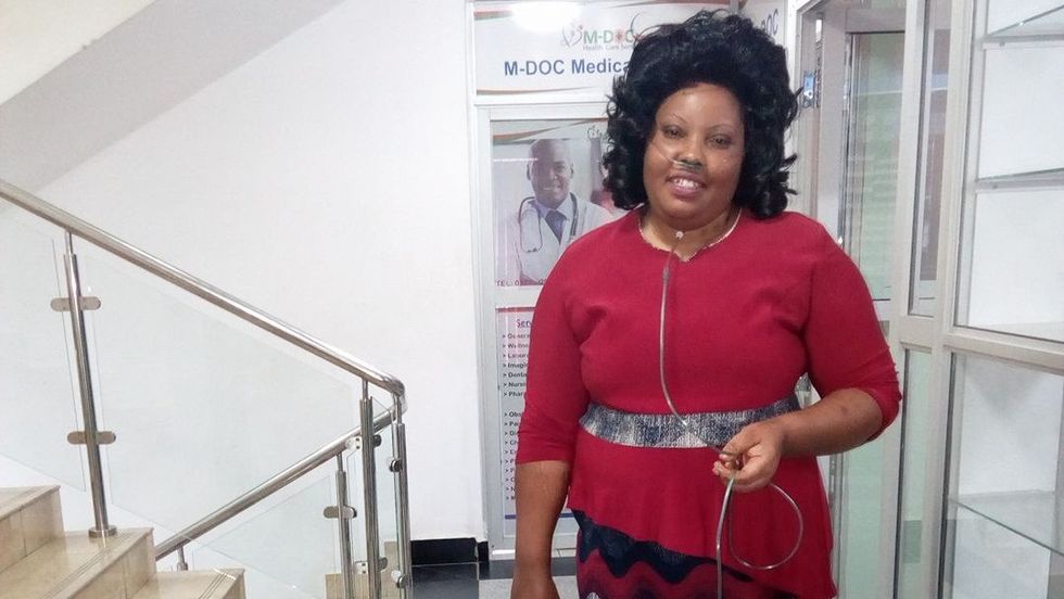 woman wearing red clothes