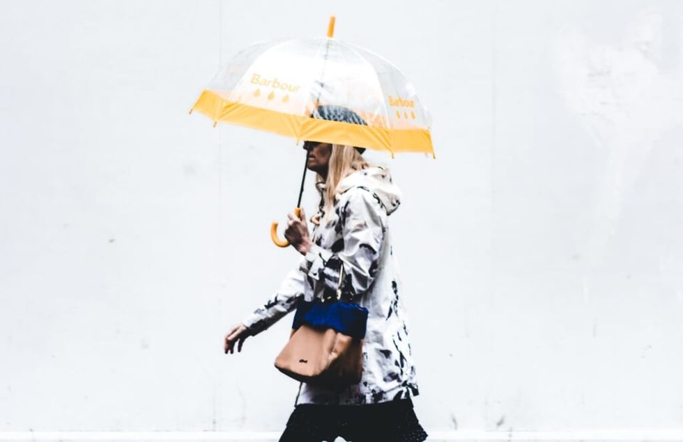 woman with umbrella
