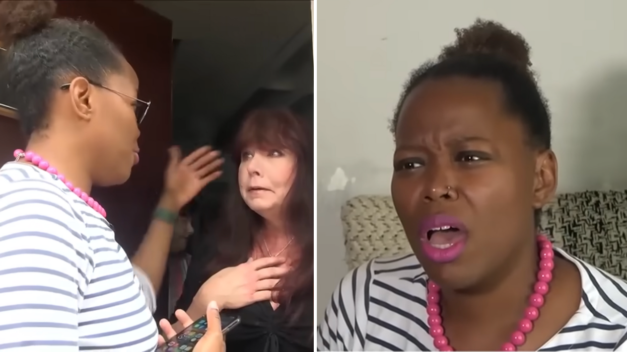 Women sharing a special moment and a woman looking confused.