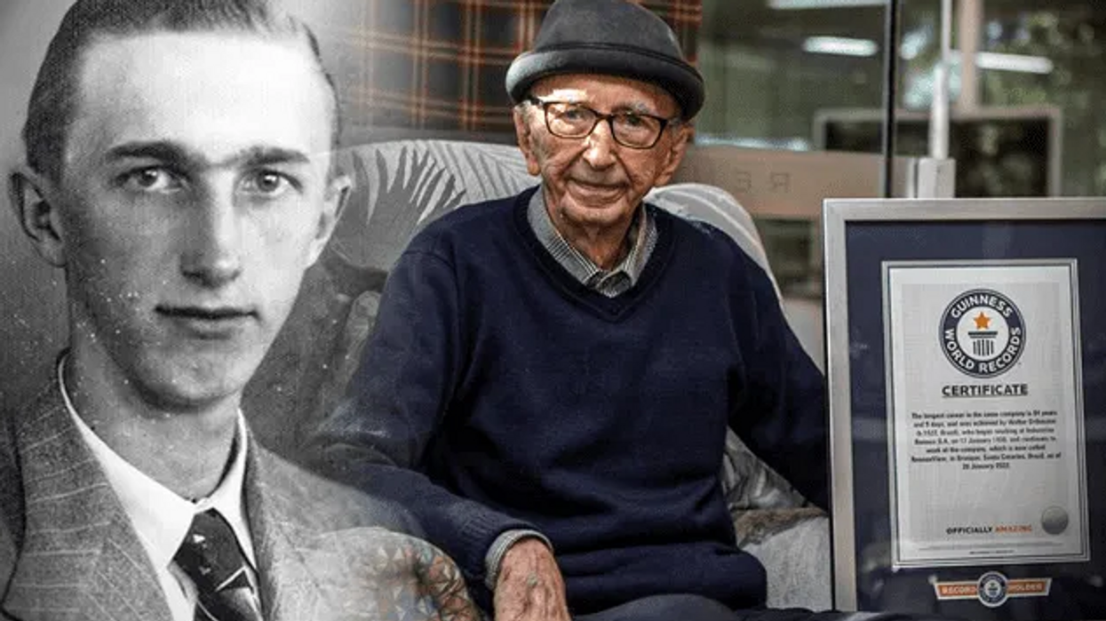 100-Year-Old Man Breaks Record After Working 84 YEARS at Same Company