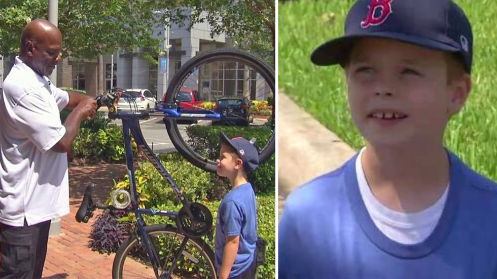 Unlucky Man's Bicycle Is Stolen - But a Little Boy Steps in with Selfless Offer