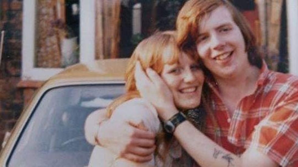 young couple hugging each other