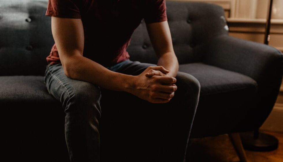 young man seeks help in therapy