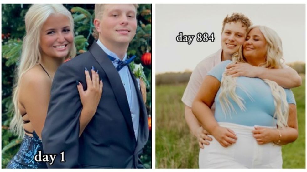 young woman with her boyfriend