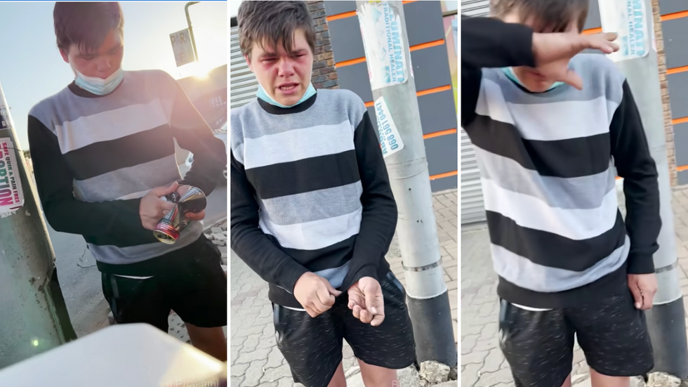 Poor Boy Collects Cans on the Street to Survive - Then a Stranger Approaches Him and Brings Him to Tears