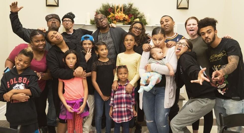 Zendaya with her whole family