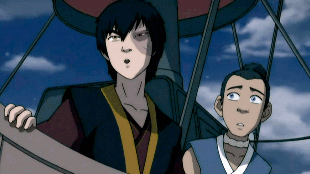 Zuko and Sokka in the Avatar: The Last Airbender episode 