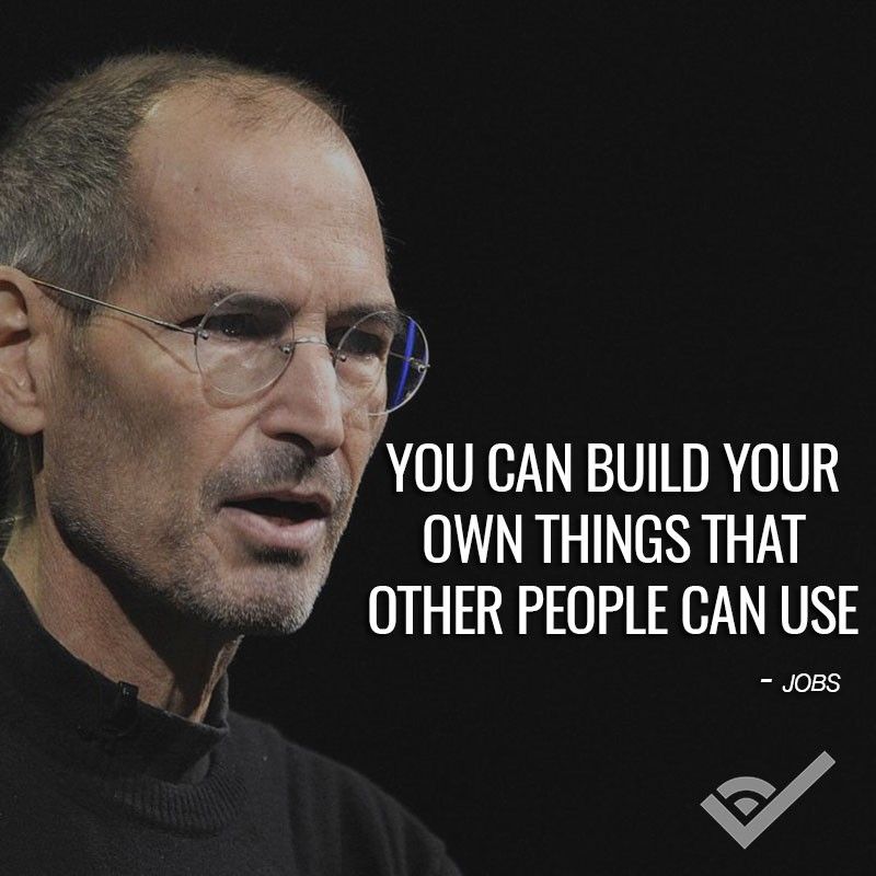 you can build your own things that other people can use