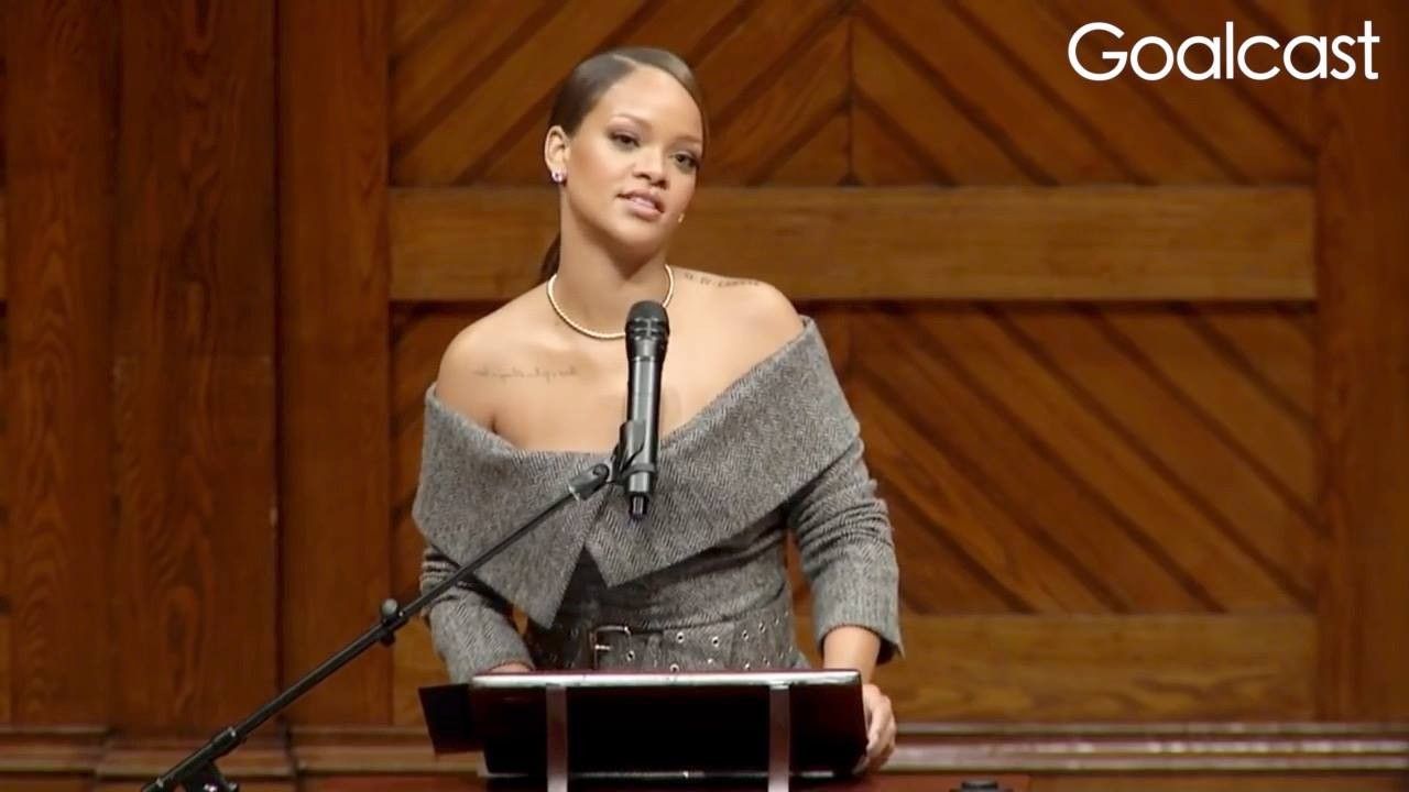 Rihanna gives an inspiring speech about the power of helping others