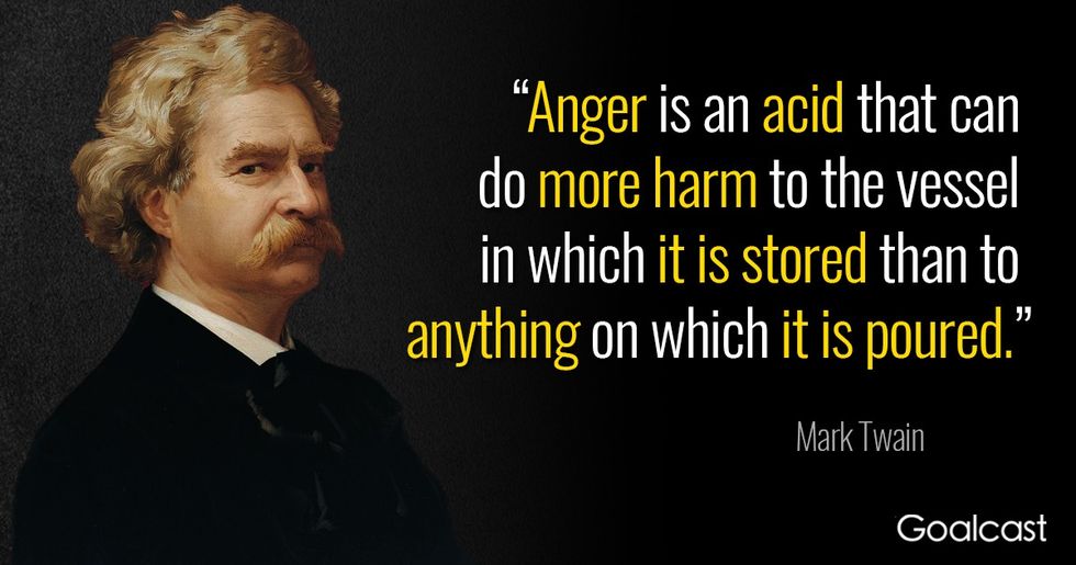Mark Twain Quote on Anger  Goalcast