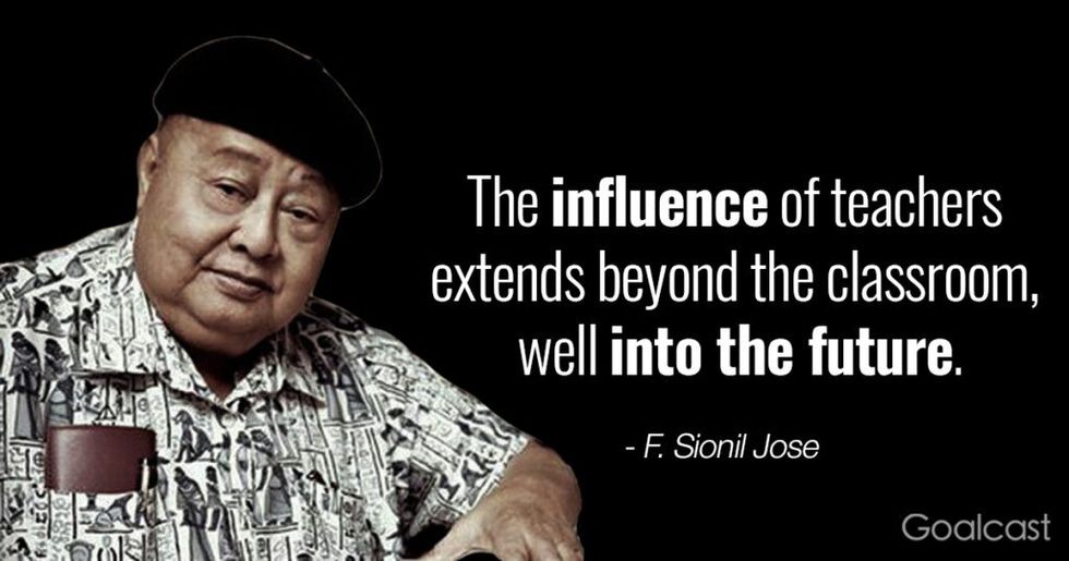 f sionil jose quote about teachers