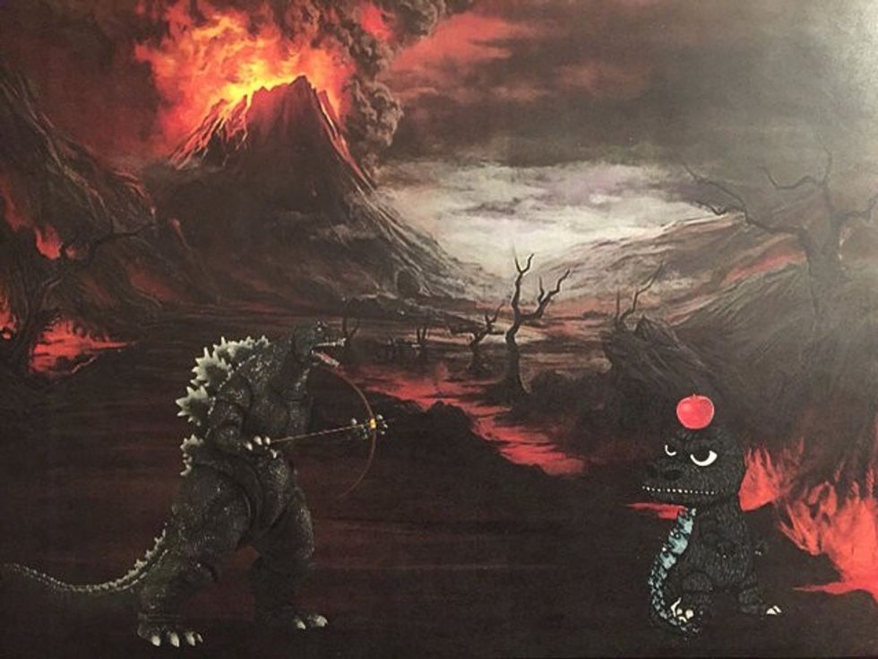 Godzilla-drawing