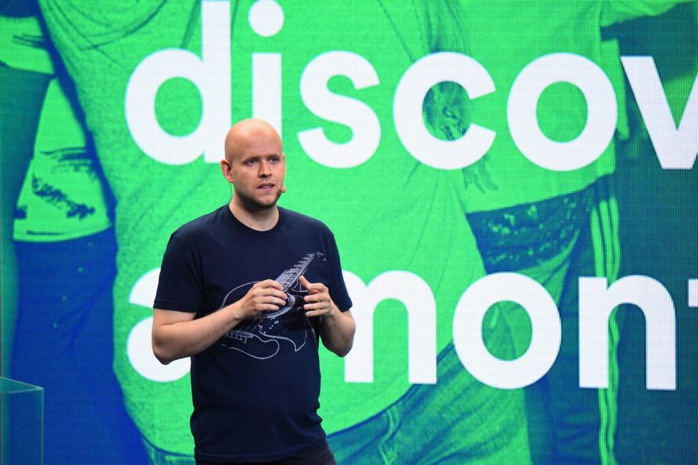 Spotify CEO-Daniel-Ek-presenting