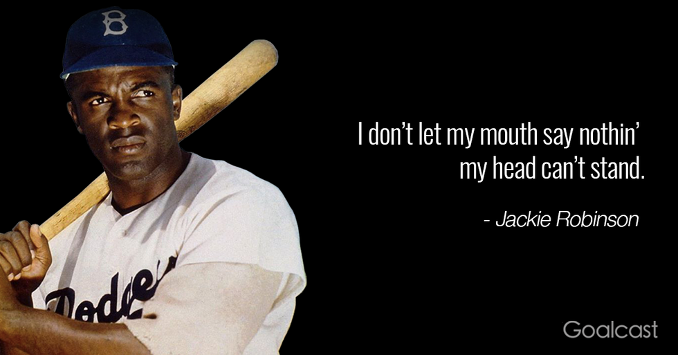 Respect!  Jackie robinson quotes, Jackie robinson facts, Jackie