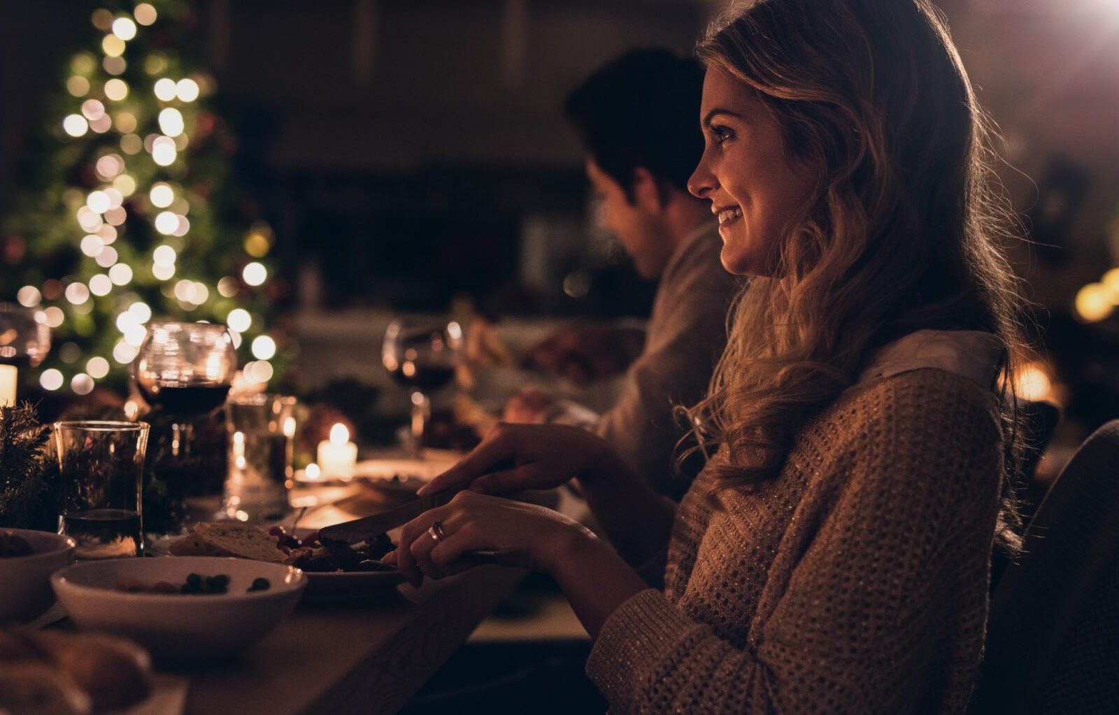 Woman-at-holiday-dinner