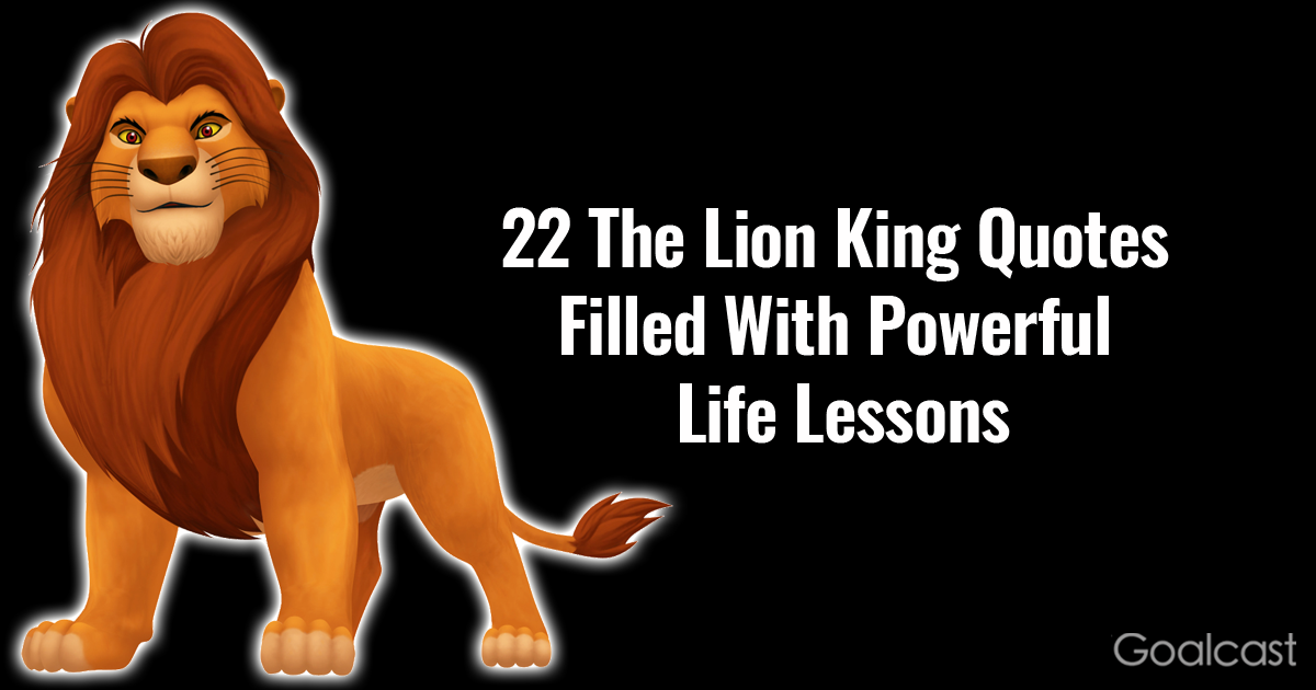 Verbazingwekkend 22 The Lion King Quotes Filled With Powerful Life Lessons MU-16