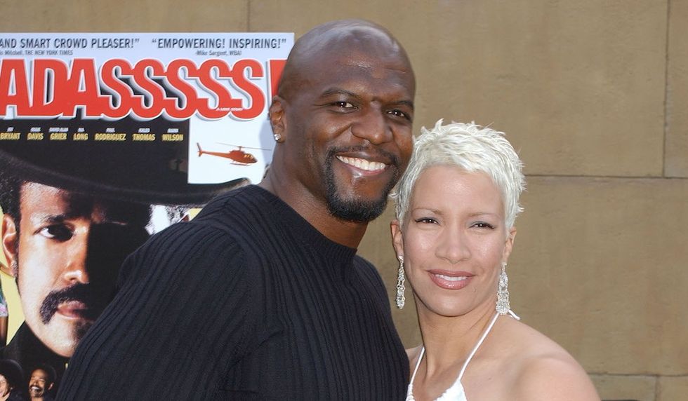 Terry Crews and wife Rebecca (Photo by Gregg DeGuire/WireImage). 