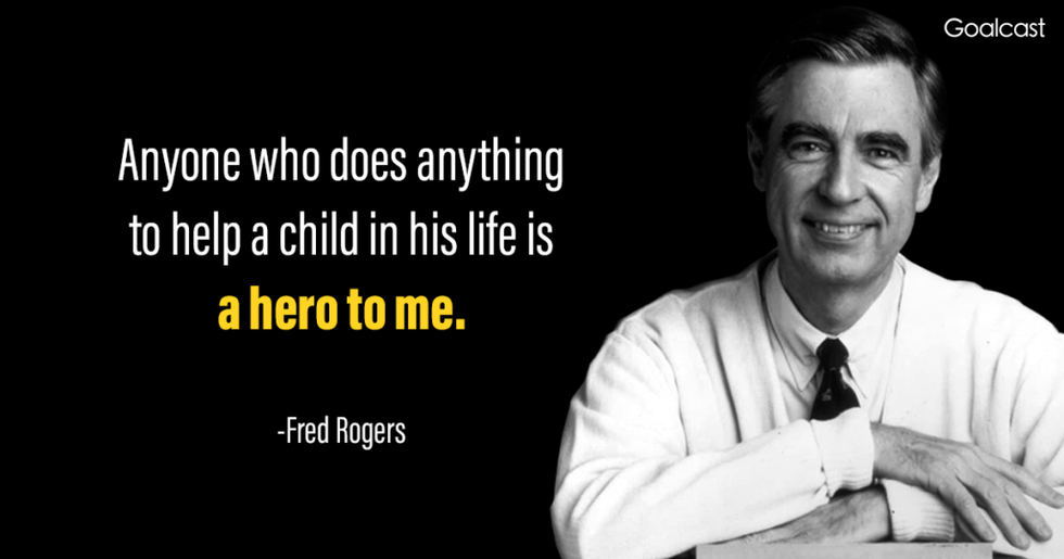 Fred Rogers quote about helping children
