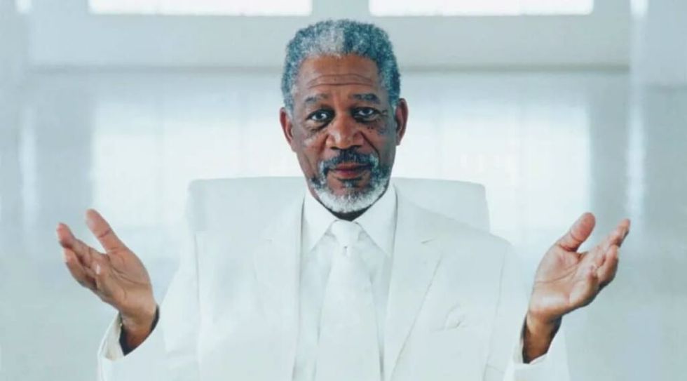 Morgan Freeman as God in Bruce Almighty movie