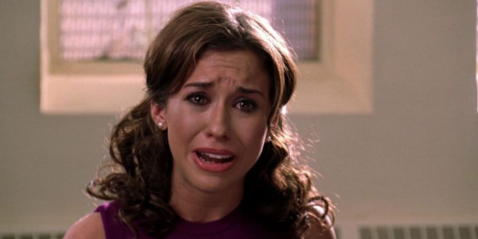 Gretchen crying in Mean Girls