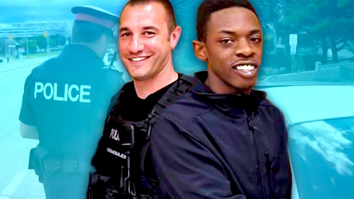 Ka’Shawn Baldwin and Officer Roger Gemoules