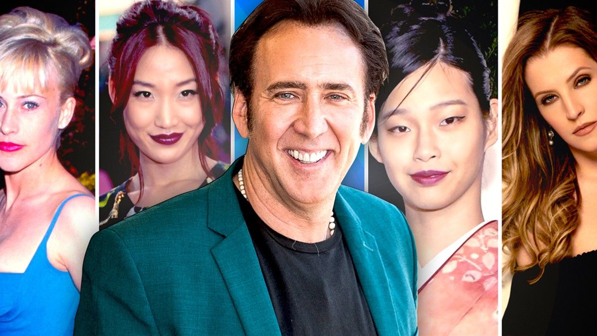 Nicolas Cage and four of his wives
