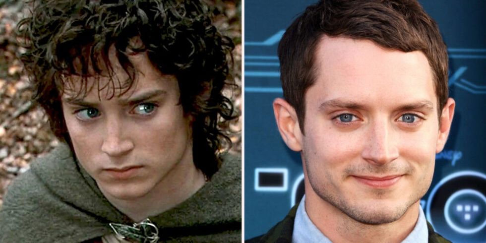 Elijah Wood actor și Frodo în LotR