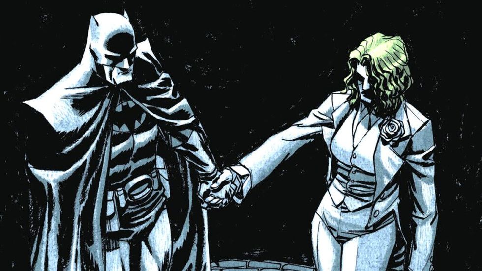 Flashpoint Batman and the Joker holding hands