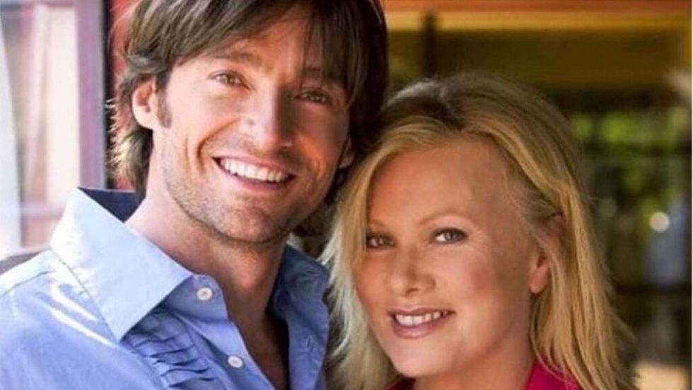 How Hugh Jackman and Deborra-Lee Furness young and with long hair