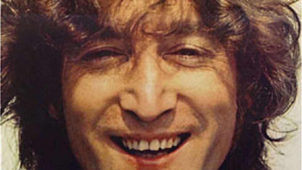 John Lennon, was auch immer er Ihnen durch das Nachtcover sagt