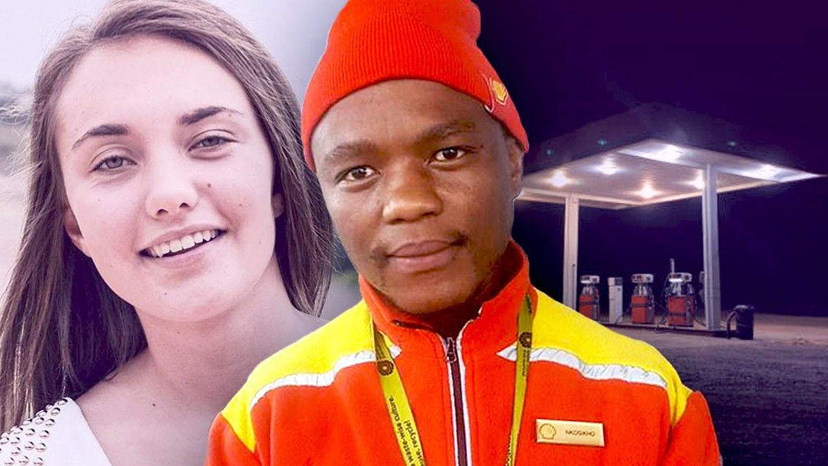 South African Shell Gas station employee helps stranded woman