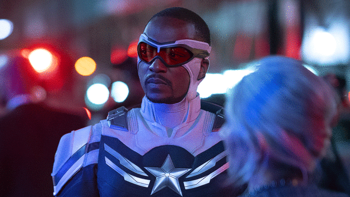 Sam Wilson as Captain America in The Falcon and the Winter Soldier