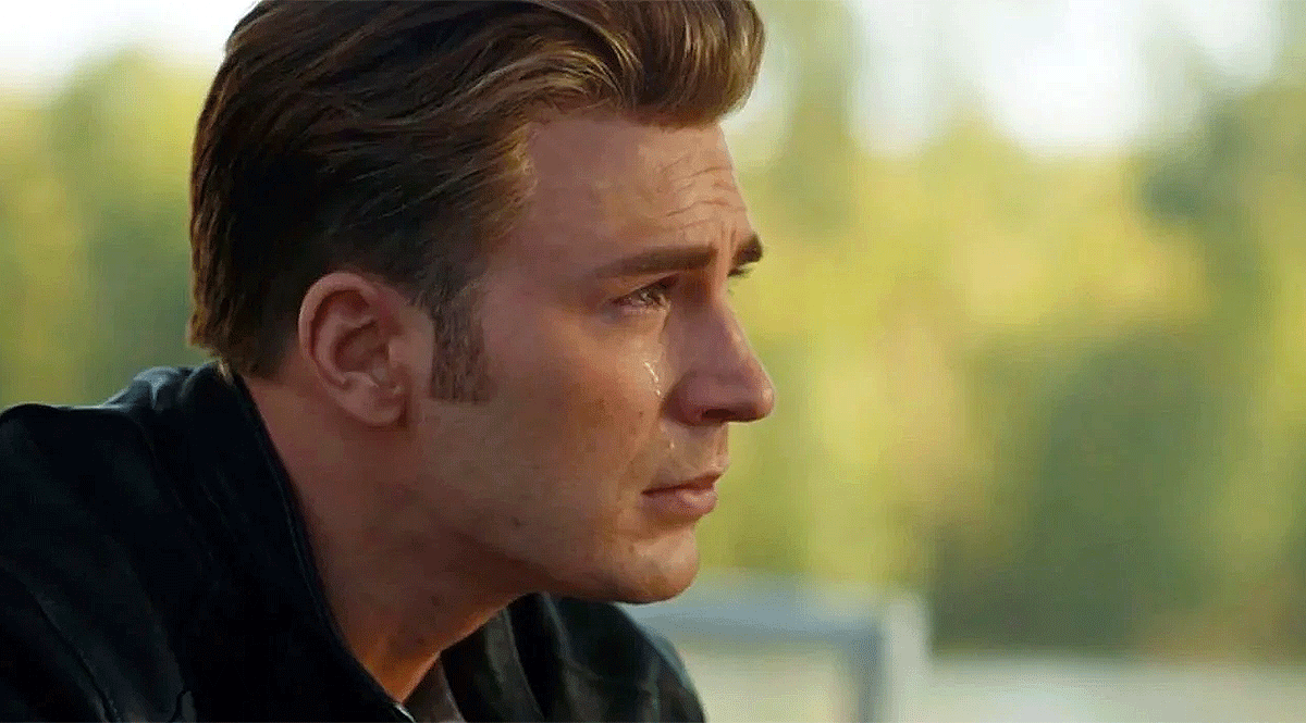 Steve Rogers crying in Avengers: Endgame