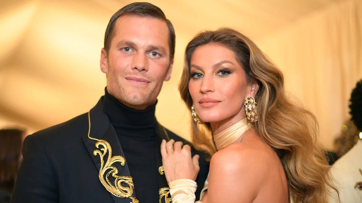 Gisele and Tom Brady at Gold Party