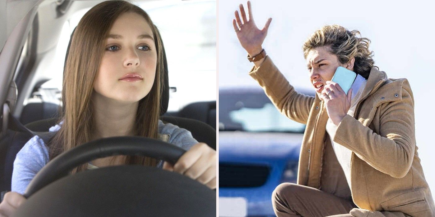 Teen drivers sees panicked boy on phone