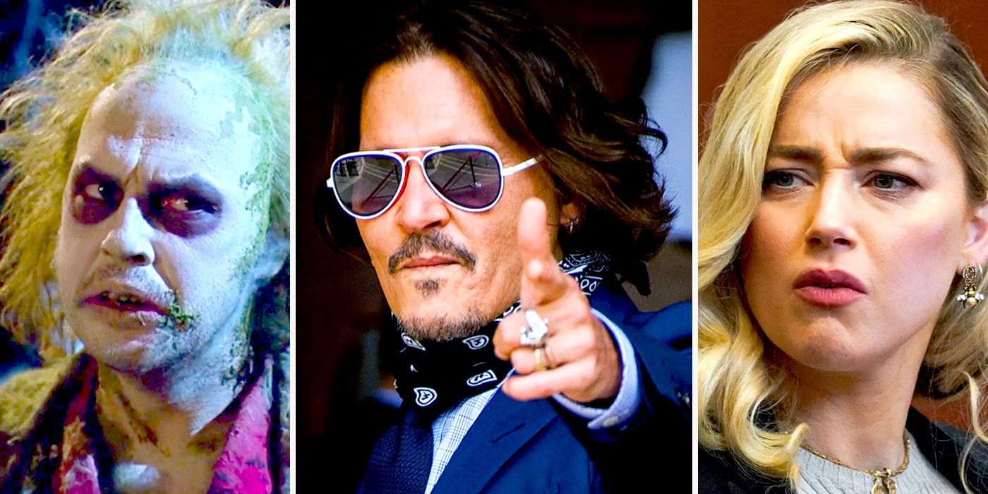 Beetlejuice Johnny Depp and Amber Heard