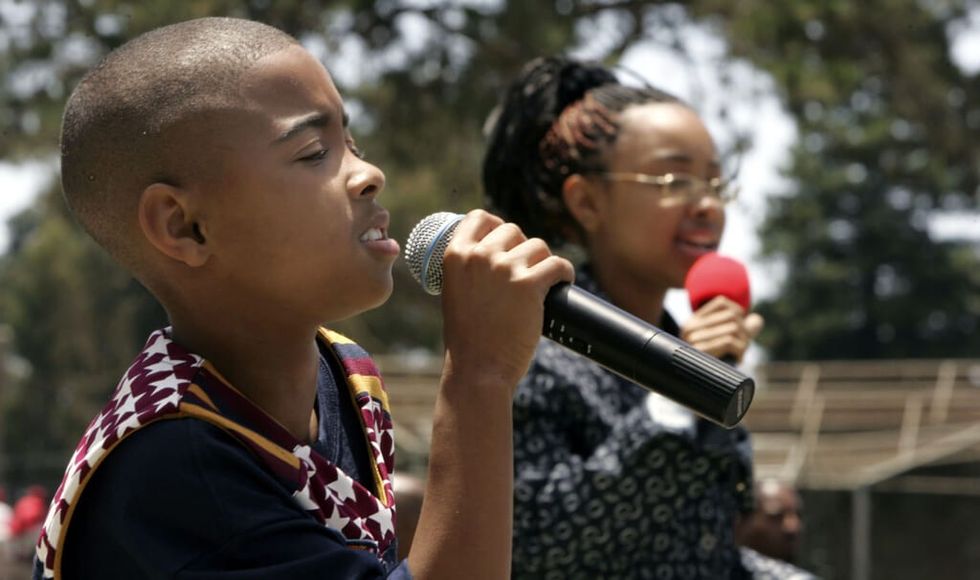 Children at Juneteenth Celebration Marks Emancipation From Slavery