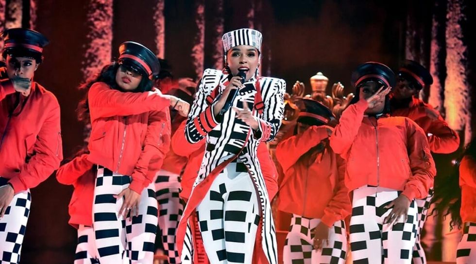 Janelle Monae performing at BET awards 2018