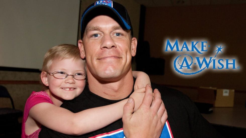 John Cena with a Make a Wish kid
