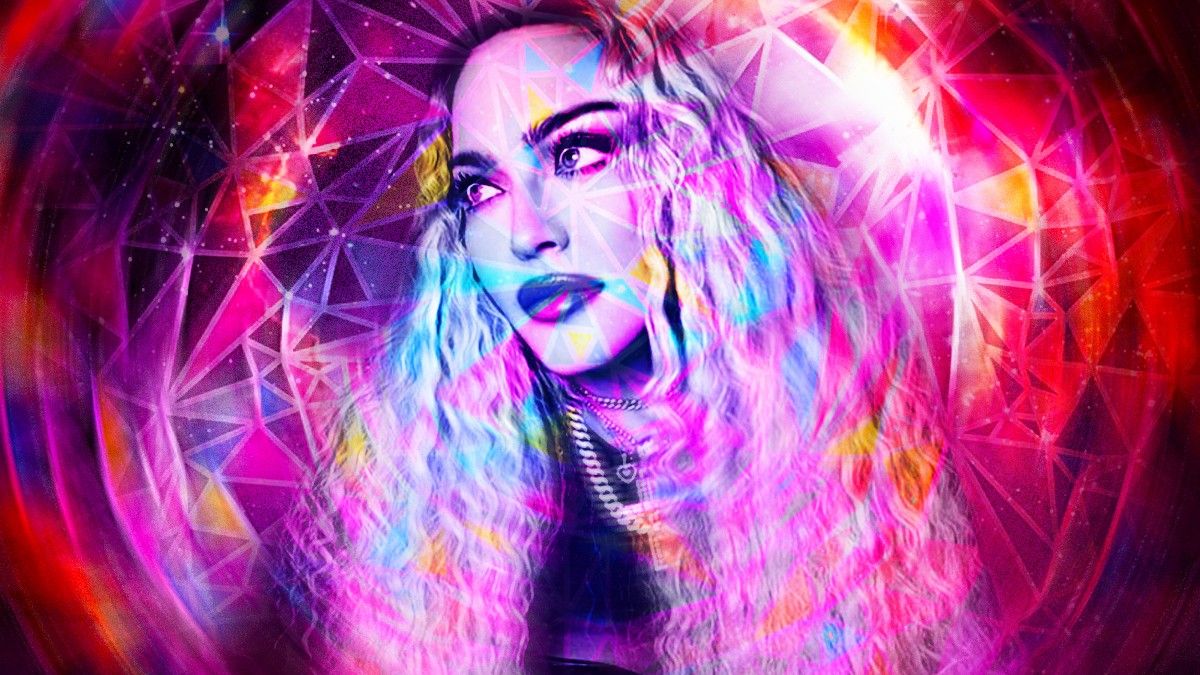 Madonna in a cosmic kaleidoscope