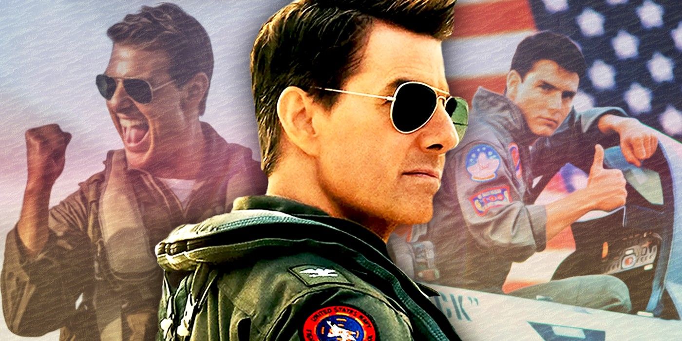 Tom Cruise in Top Gun and Maverick