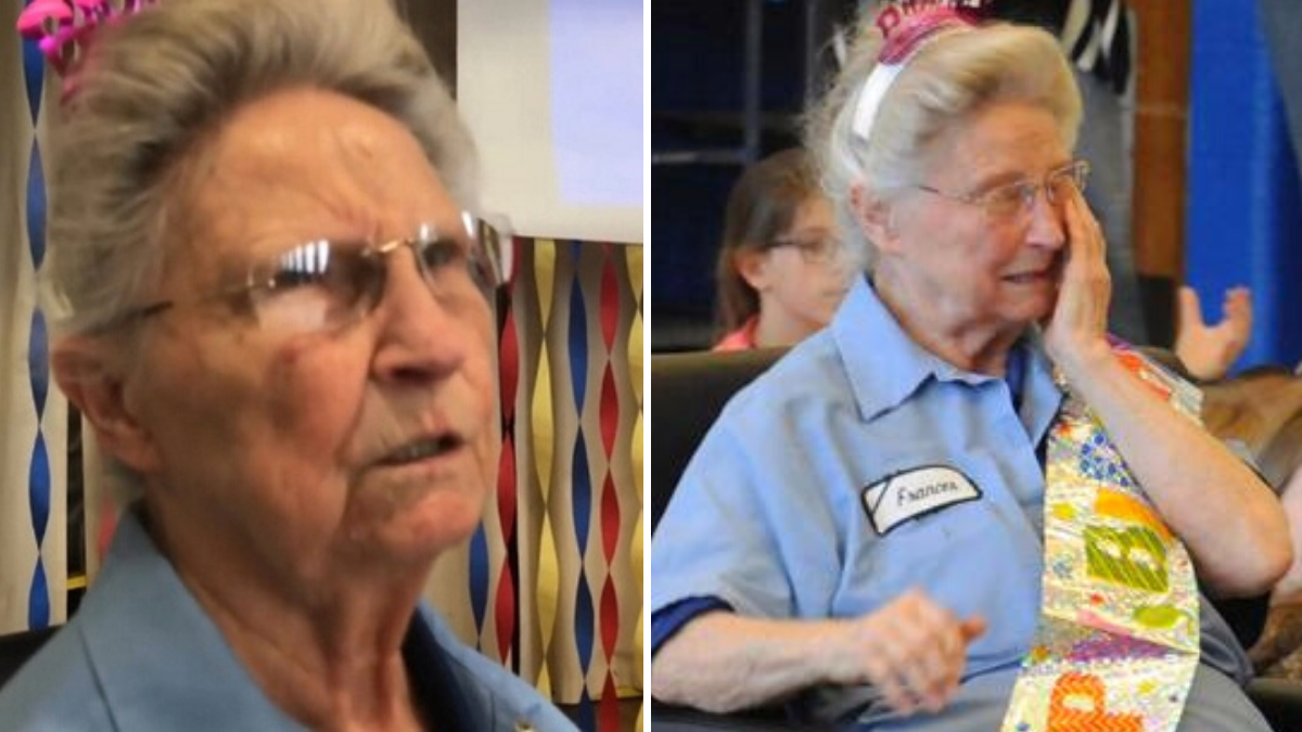 Elementary School Throws 77 Year Old Janitor Her First Birthday Party