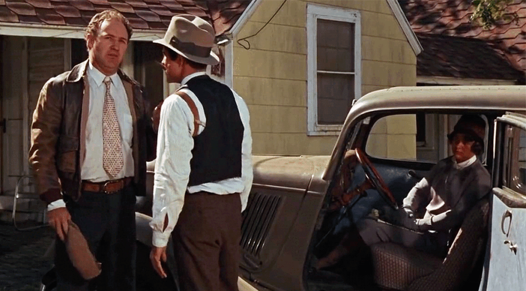 Gene Hackman as Buck Barrow in Bonnie and Clyde (1967)