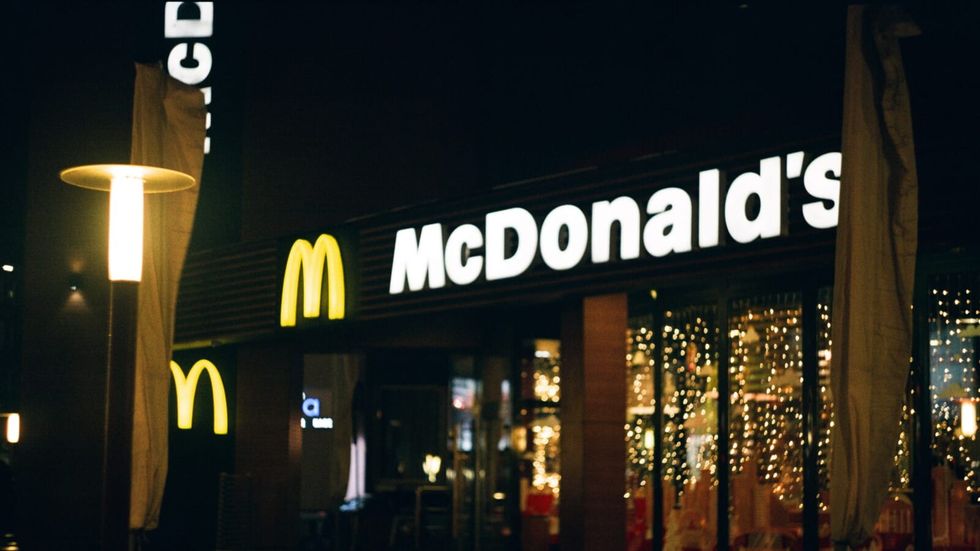 McDonald's exterior at night