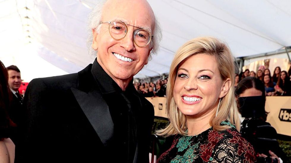 Larry David and wife Ashley Underwood at TBS event