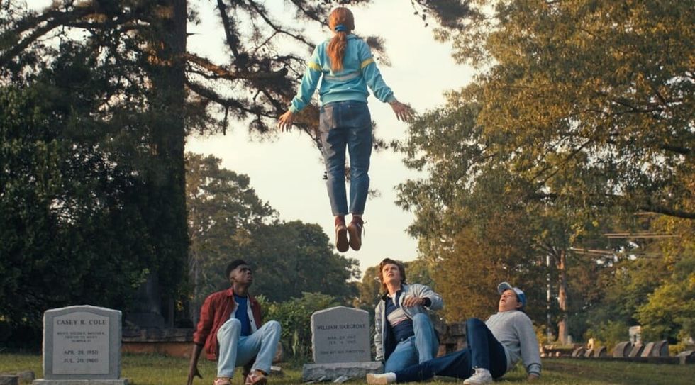 Stranger Things Season 4 Max in the Cemetery