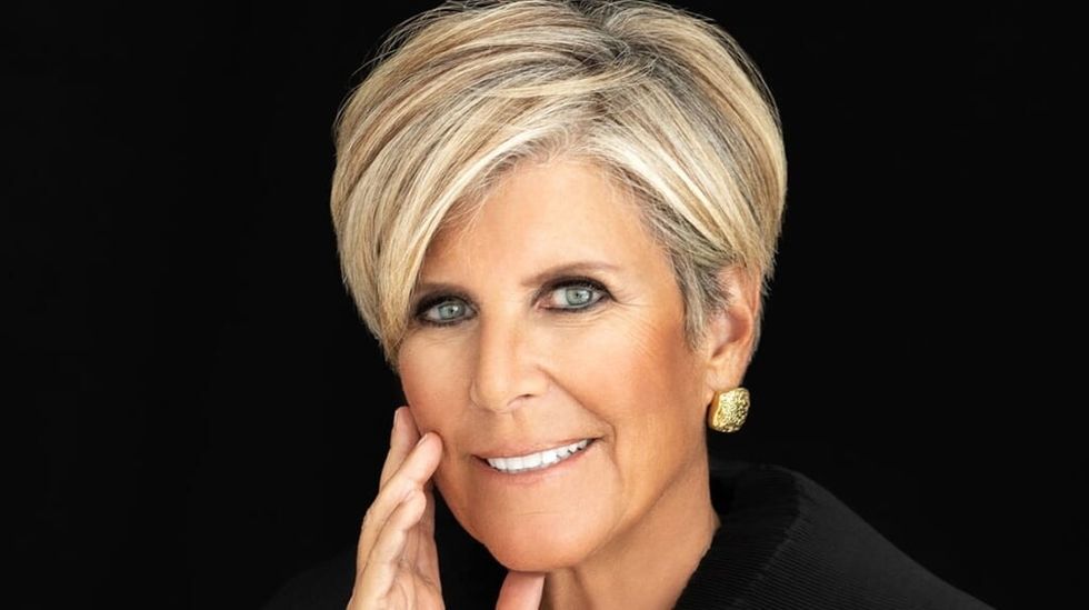 Suze Orman Personal Finance Expert posing for the camera in publicity headshot.